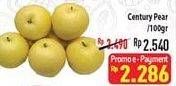 Promo Harga Pear Century per 100 gr - Hypermart