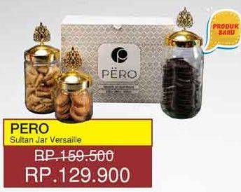 Promo Harga PERO Sultan Jar Versaille Gold Round 3 pcs - Yogya