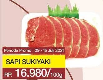 Promo Harga Sapi Sukiyaki per 100 gr - Yogya