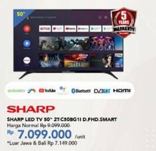 Promo Harga SHARP 2T-C50BG1i | LED TV 50"  - Carrefour