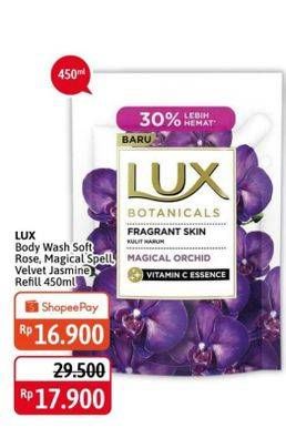 Promo Harga LUX Botanicals Body Wash Magical Orchid, Soft Rose, Velvet Jasmine 450 ml - Alfamidi
