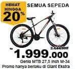 Promo Harga GENIO Sepeda MTB 27,5"  - Giant