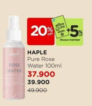 Promo Harga Haple Pure Rose Water 100 ml - Watsons