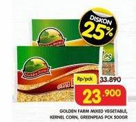Promo Harga GOLDEN FARM Mixed Vegetable, Kernel Corn, Green Peas  - Superindo