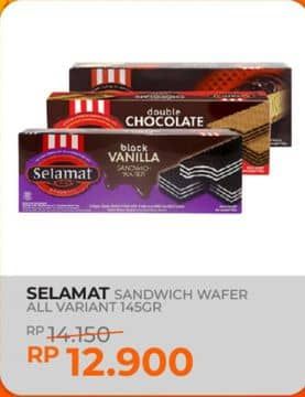 Promo Harga Selamat Wafer All Variants 145 gr - Yogya