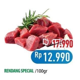 Promo Harga Daging Rendang Sapi Special per 100 gr - Hypermart