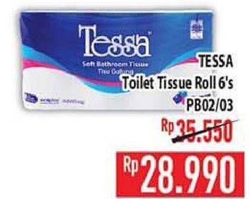 Promo Harga TESSA Toilet Tissue PB02, PB03 6 roll - Hypermart