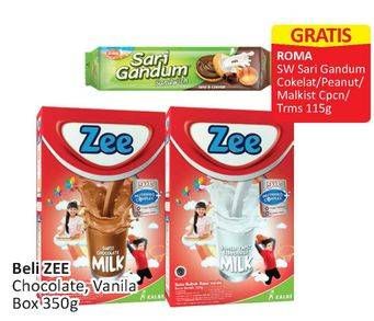 Promo Harga ZEE Susu Bubuk Swizz Chocolate, Vanilla Twist 350 gr - Alfamart