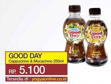 Promo Harga Good Day Coffee Drink Cappucino, Funtastic Mocacinno 250 ml - Yogya