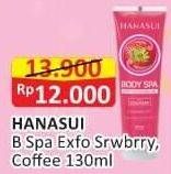 Promo Harga Hanasui Body Spa Gel Strawberry, Coffee 130 ml - Alfamart