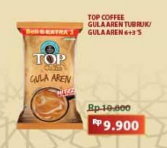 Promo Harga Top Coffee Gula Aren Tubruk per 9 sachet 22 gr - Indomaret