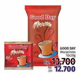 Promo Harga Good Day Instant Coffee 3 in 1 per 10 sachet 20 gr - LotteMart