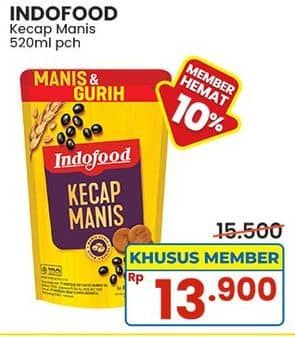 Promo Harga Indofood Kecap Manis 520 ml - Indomaret