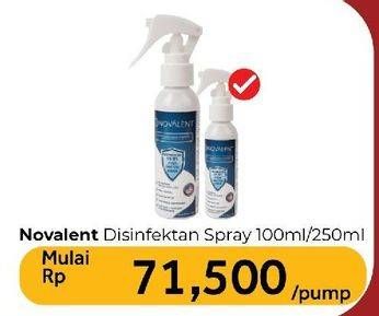 Promo Harga Novalent Disinfektan Spray 100 ml - Carrefour