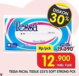 Promo Harga TESSA Facial Tissue 225 pcs - Superindo