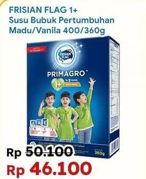 Promo Harga Frisian Flag Primagro 1+ Madu, Vanilla 400 gr - Indomaret