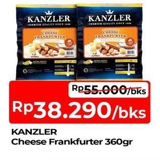 Promo Harga Kanzler Frankfurter Cheese 360 gr - TIP TOP