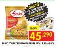 PASEO Towel Tissue Wht Emboss 3Roll Elegant pck