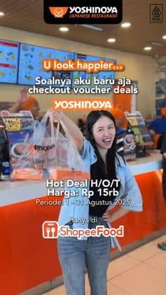 Promo Harga Hot Deal  - Yoshinoya