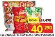 Promo Harga HATO Nugget Cheesy Blast, Dino 500 gr - Superindo