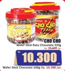 Promo Harga Cho Cho Wafer Stick Ratu Chocolate 320 gr - Hari Hari