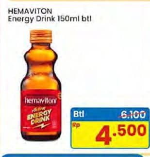 Promo Harga Hemaviton Energi Drink 150 ml - Indomaret
