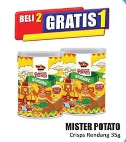 Promo Harga Mister Potato Snack Crisps Rendang 35 gr - Hari Hari