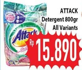 Promo Harga ATTACK Detergent Powder All Variants 800 gr - Hypermart