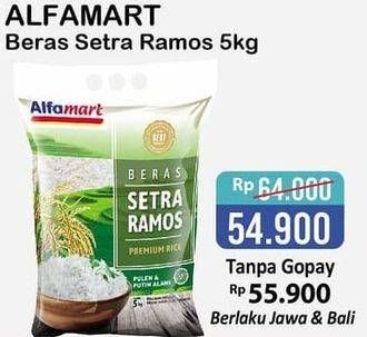 Promo Harga Alfamart Beras Setra Ramos 5 kg - Alfamart