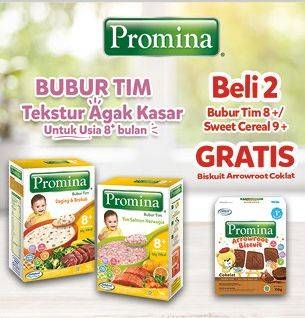 Promo Harga Promina Bubur Tim 8+/Sweet Cereal 9+  - Alfamidi