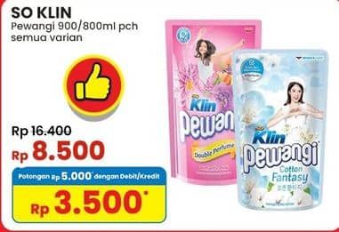 Promo Harga So Klin Pewangi All Variants 800 ml - Indomaret