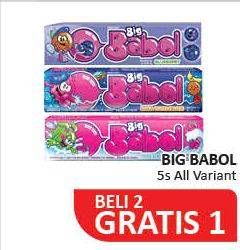 Promo Harga BIG BABOL Candy Gum All Variants per 5 pcs 20 gr - Alfamidi