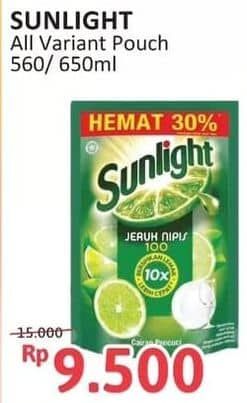 Promo Harga Sunlight Pencuci Piring All Variants 560 ml - Alfamidi
