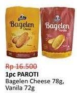 Promo Harga PAROTI Bagelen Cheese, Vanilla 72 gr - Alfamidi