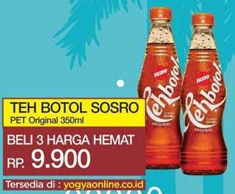 Promo Harga SOSRO Teh Botol Original 350 ml - Yogya