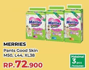 Promo Harga Merries Pants Good Skin M50, XL38, L44 38 pcs - Yogya