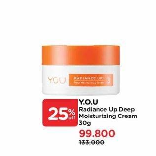 Promo Harga YOU Radiance Up Deep Moisturizing Cream  - Watsons