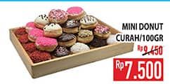 Promo Harga Assorted Mini Doughnut Curah per 100 gr - Hypermart