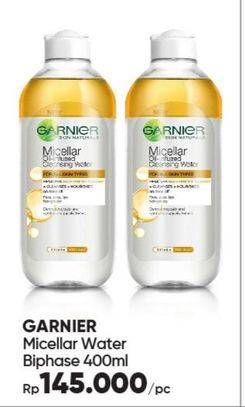 Promo Harga Garnier Micellar Water Oil-Infused 400 ml - Guardian