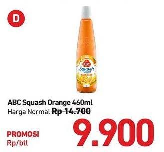 Promo Harga ABC Syrup Squash Delight Jeruk Florida 460 ml - Carrefour