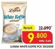 Promo Harga Luwak White Koffie 10 sachet - Superindo