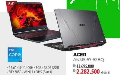 Promo Harga Acer AN515-57-52BQ  - LotteMart