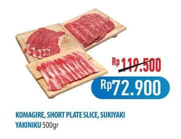 Promo Harga Komagire/Short Plate Slice/Sukiyaki/Yakiniku  - Hypermart