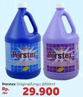 Promo Harga YURI PORSTEX Pembersih Porselen Fresh Lilac 2000 ml - Carrefour