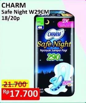 Promo Harga Charm Safe Night Wing 29cm 18 pcs - Alfamart