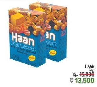 Promo Harga HAAN Ragi Instan per 4 sachet 11 gr - LotteMart