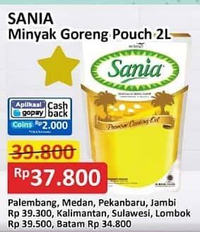 Promo Harga Sania Minyak Goreng 2000 ml - Alfamart