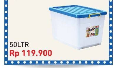 Promo Harga LION STAR Wagon Container 50 ltr - Courts