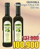 Promo Harga OLIVOILA Minyak Zaitun Extra Virgin 500 ml - Giant