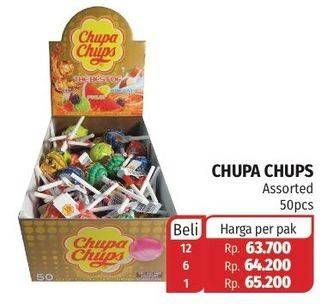 Promo Harga CHUPA CHUPS Lollipop Candy 50 pcs - Lotte Grosir